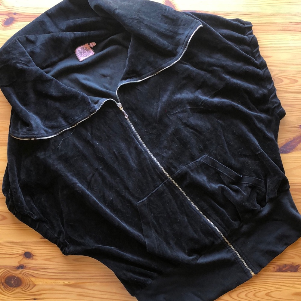 Black vintage Y2K velour Juicy